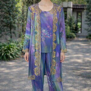 3 Piece Beaded Set by Ikad Made in Indonesia